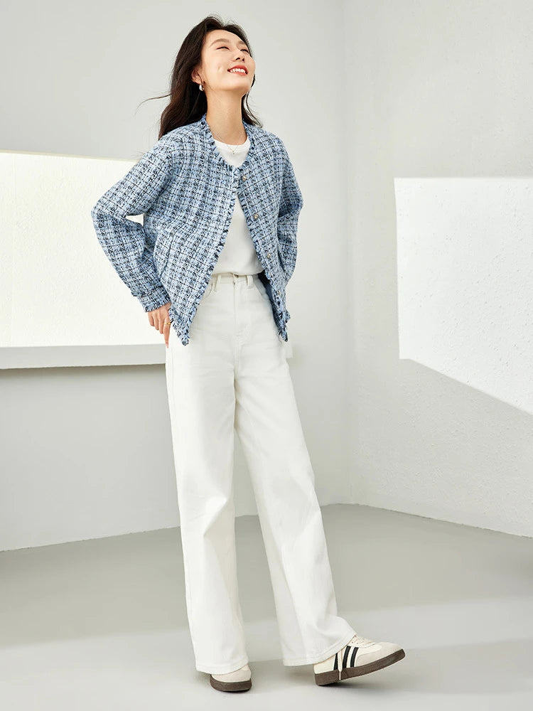 Blue Tweed Chic Jacket