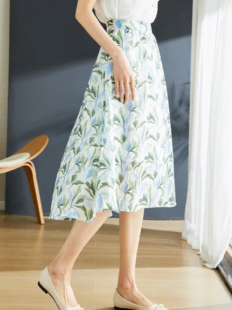 French Floral Skirt