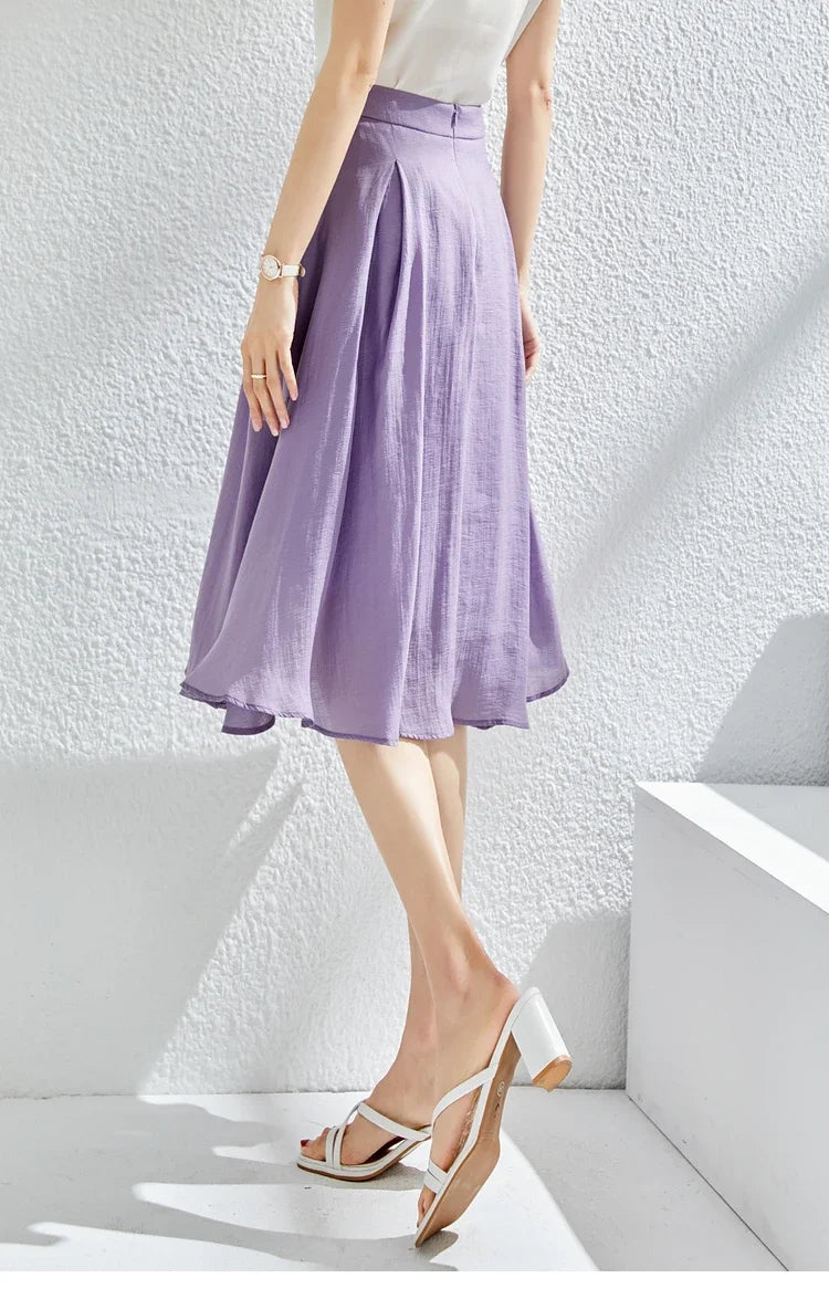High-Waist A-Line Chic Skirt