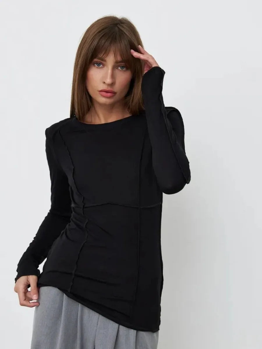 Wolfeel Slim  Turtleneck Long Sleeve Tee
