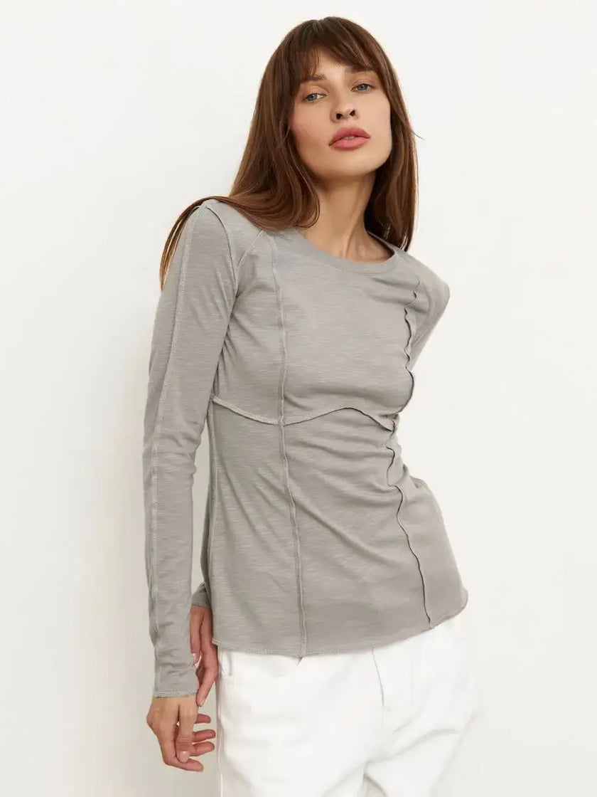 Wolfeel Slim  Turtleneck Long Sleeve Tee